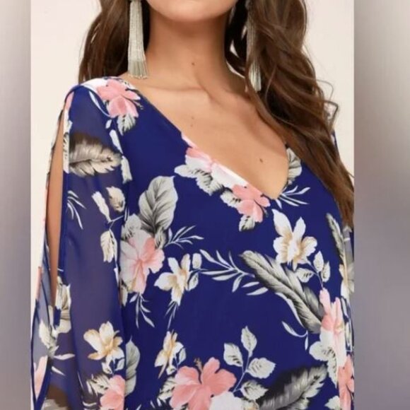 Lulu’s tropical print shift dress - Picture 3 of 8